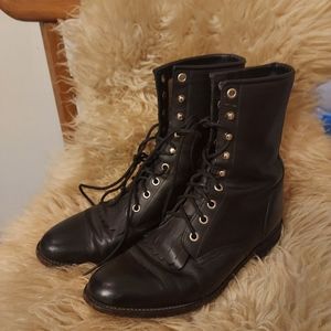 Women's Justin roper boots black